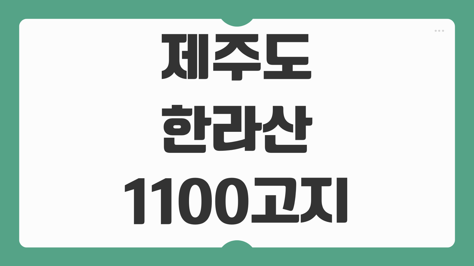제주도 한라산 1100고지 CCTV 실시간 날씨 적설량 도로통제 탐방로 현황