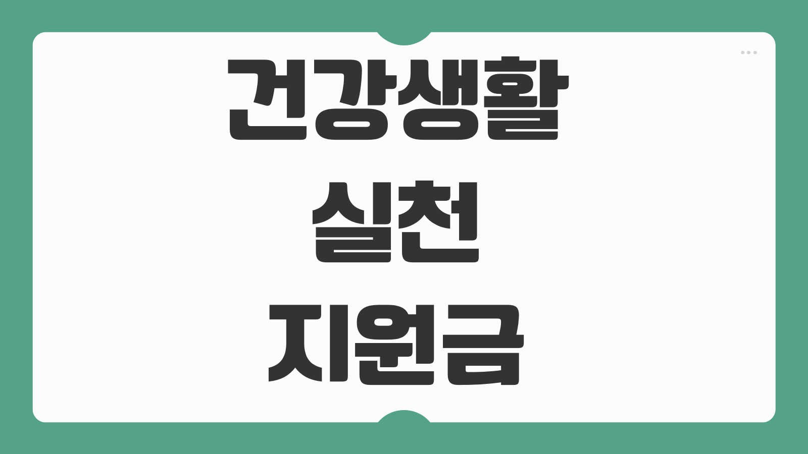 건강생활실천지원금제 대상자 신청 방법 시범사업 참여조건과 사용처 확인 가이드