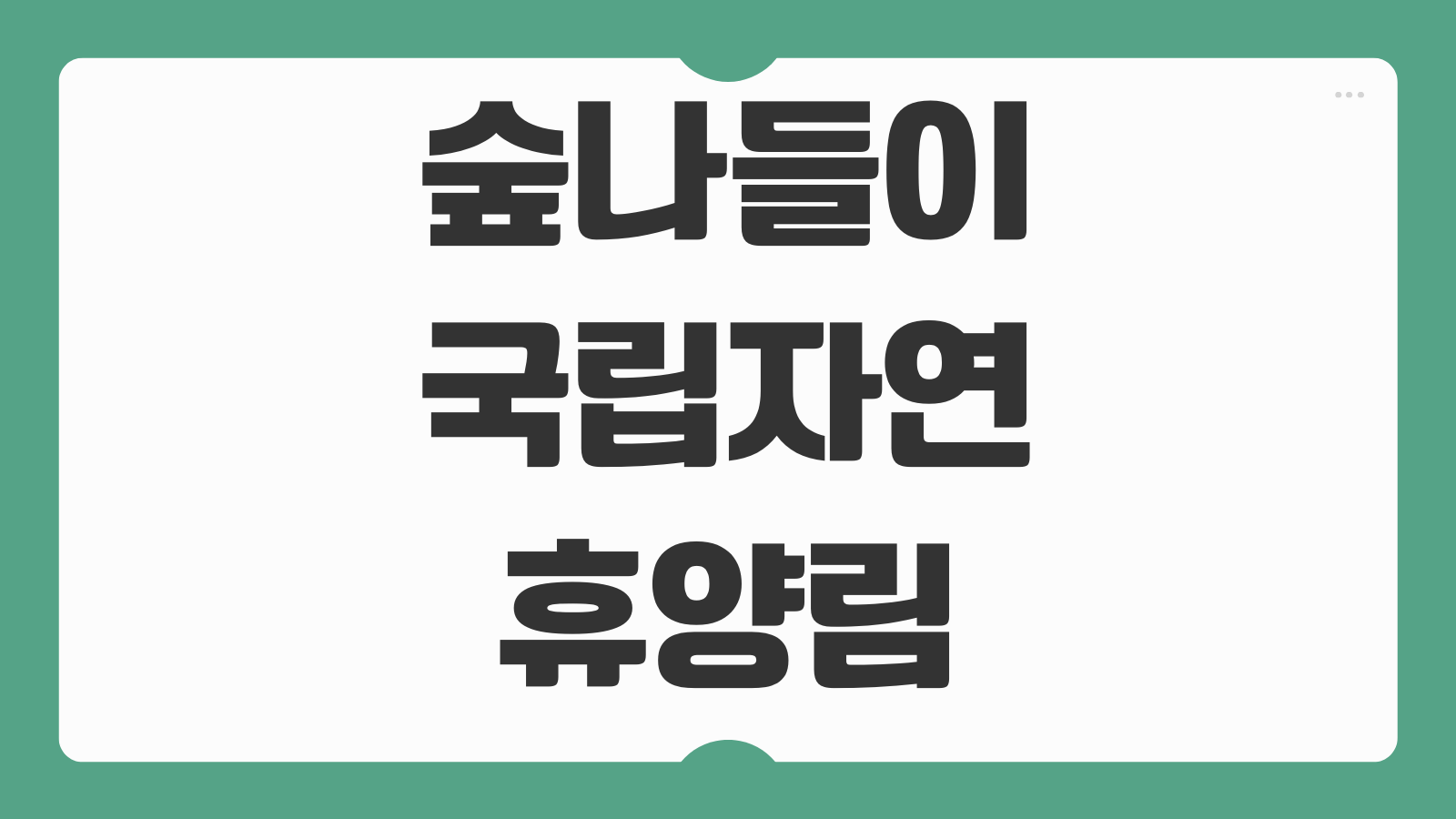 숲나들이 국립자연휴양림 예약 방법 성수기 추첨 일정과 명소 추천 BEST3 정리